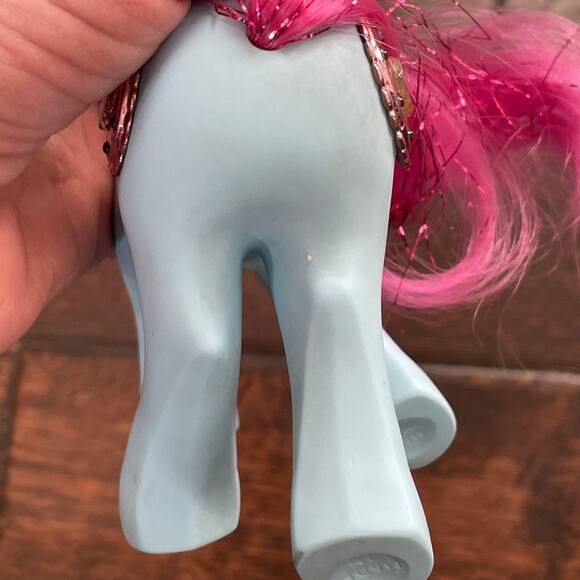 My Little Pony Princess Royal Blue w/ Bushwoolie Hat Comb Wand Vintage 1987 MLP - Picture 6 of 16
